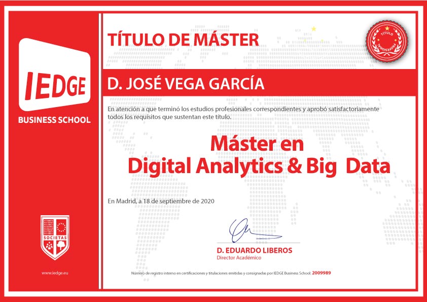 IEDGE I Máster en Digital Analytics & Big Data
