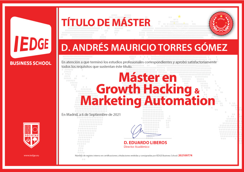IEDGE | Máster en Growth Hacking & Marketing Automation