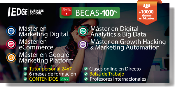 Beca -100% en Másters de IEDGE Business School