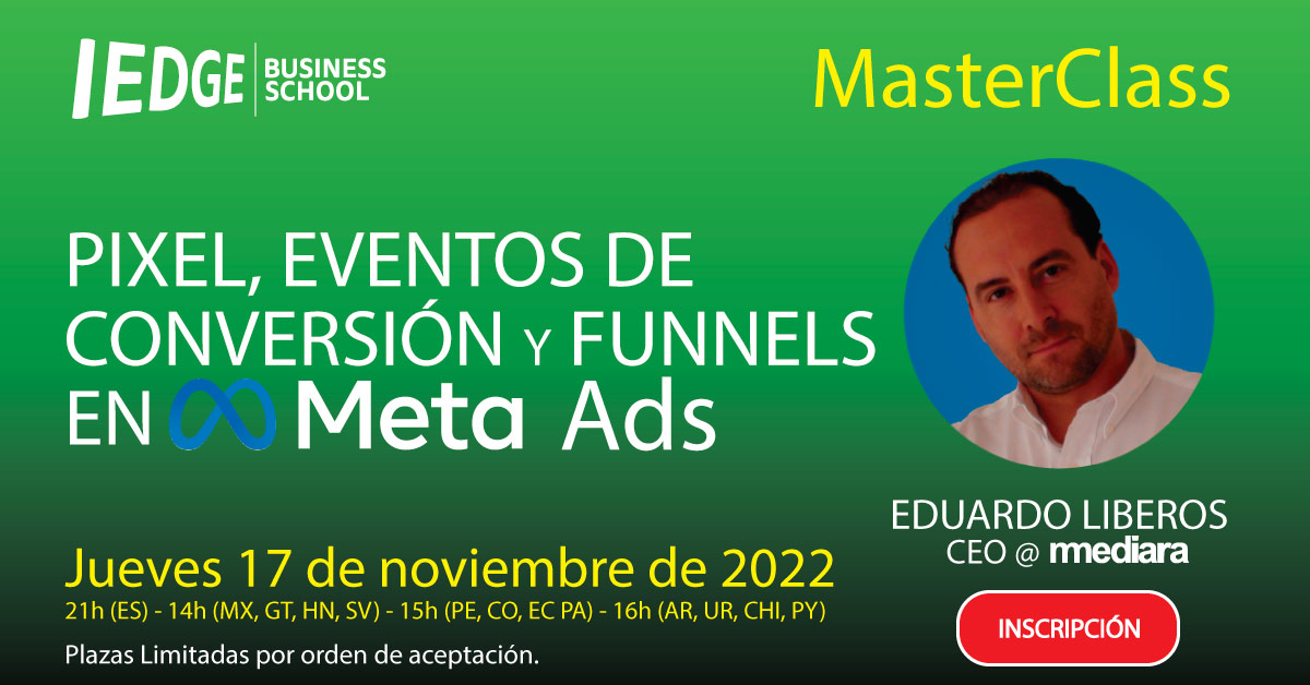 Pixel, eventos de conversión y funnels en Meta Ads | Masterclass 2022