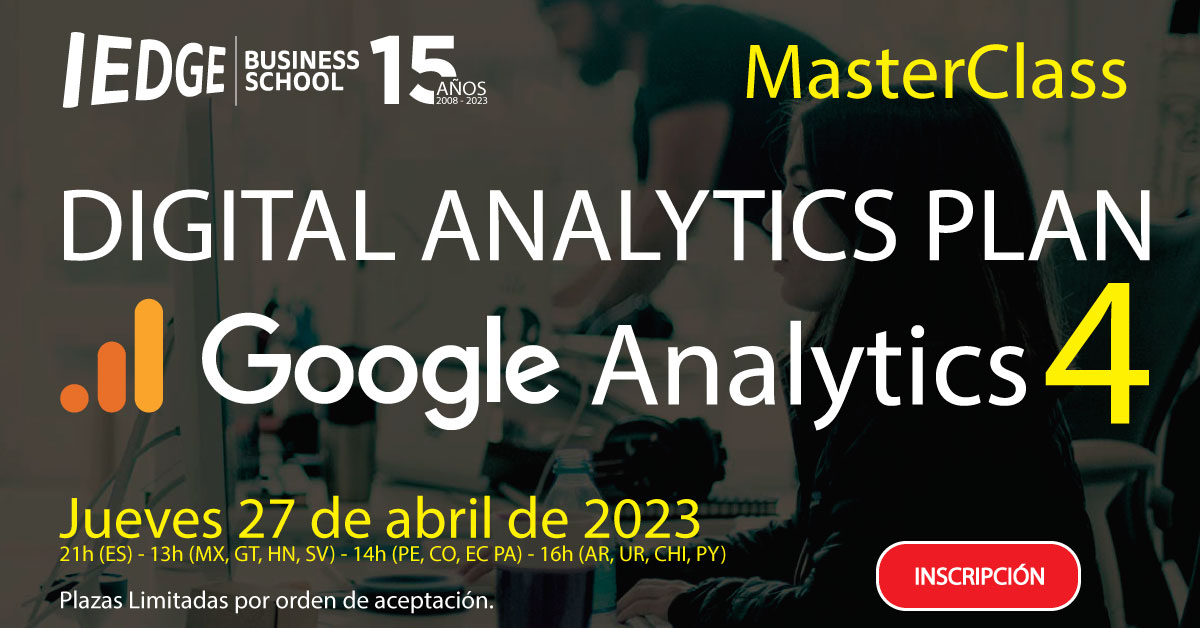 Digital Analytics Plan con Google Analytics 4 | Masterclass 2023